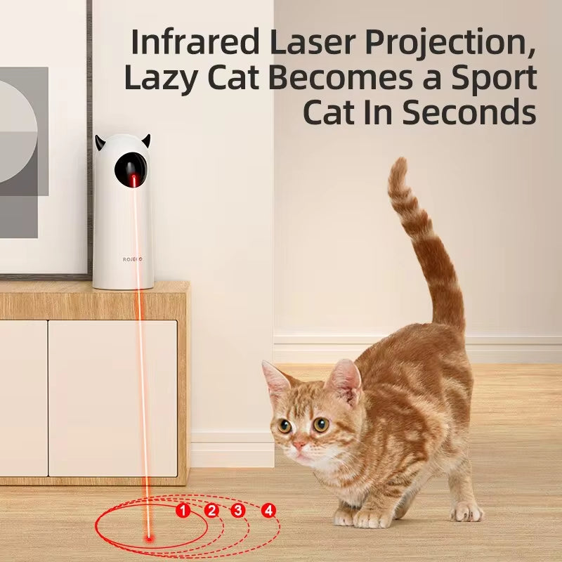 Brinquedo automático para gatos – Laser LED inteligente interativo