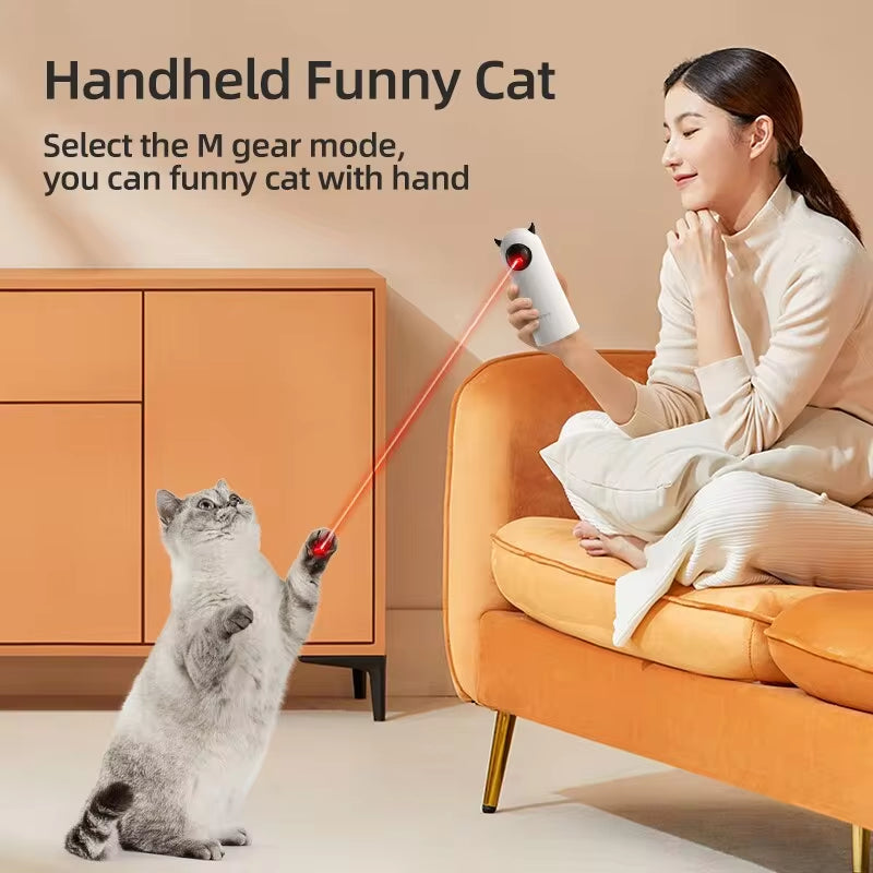 Brinquedo automático para gatos – Laser LED inteligente interativo